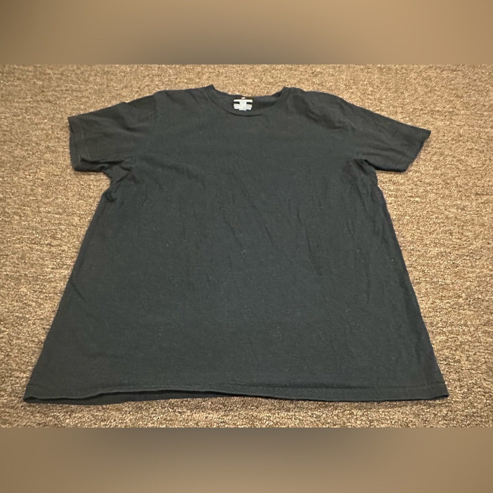 Goodfellow & Co L Mens Black Tee Shirt SS top casual active EUC!